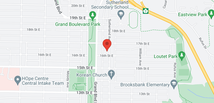 map of 1621 SUTHERLAND AVENUE